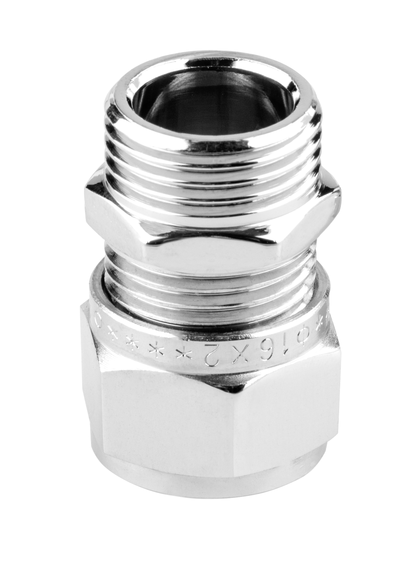 Vario Term — Затискні гайки PEX (16x2) x GZ 1/2" (2 шт) — зразок у хромі